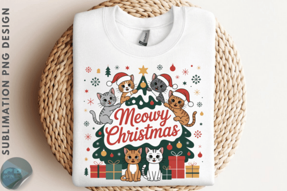 Download Meowy Christmas PNG - Premium Bundle