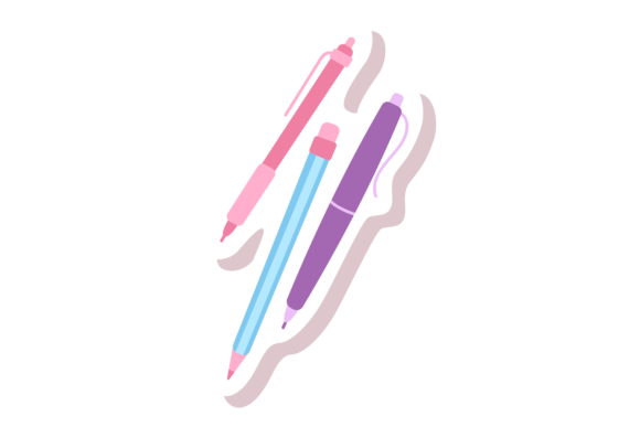 Download Pens Sticker. Cute Printable Element for - Cute printable Collection