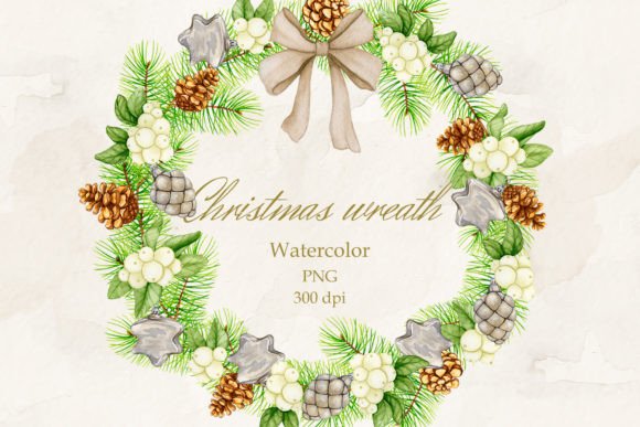 Download Christmas Wreath. Seamless Border. PNG - Premium Resources